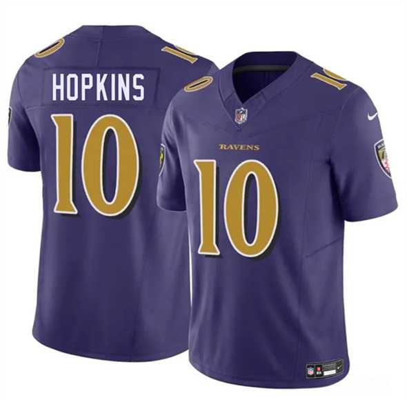 Men & Women & Youth Baltimore Ravens #10 DeAndre Hopkins Purple 2025 F.U.S.E. Vapor Limited Jersey